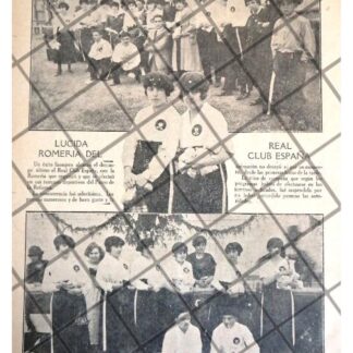 AFICHE ANTIGUO. FIESTA DEL CLUB DE FUTBOL ESPAÑA 1920