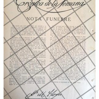 AFICHE ANTIGUO NOTICIA. MUERTE DE VENUSTIANO CARRANZA 1920