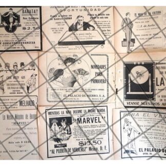 10 AFICHES ANTIGUOS TIENDAS DE MEXICO EPOCA PORFIRIANA