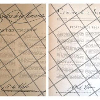 AFICHE ANTIGUO NOTAS EDITORIALES DR. MANUEL FLORES 1920