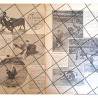 AFICHE RETRO JUAN SILVETI, PLAZA DE TOROS LA CONDESA 1920