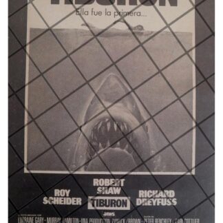 MINI AFICHE RETRO PELICULA. TIBURON. 1975