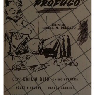 AFICHE ANTIGUO PELICULA. SOY UN PROFUGO 1947 CANTINFLAS
