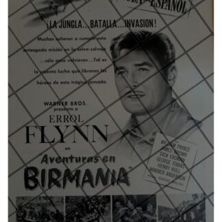 CARTEL ANTIGUO PELICULA. AVENTURAS EN BIRMANIA 1945