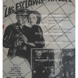 CARTEL ANTIGUO PELICULA. LAS ESCLAVAS DE HITLER 1944