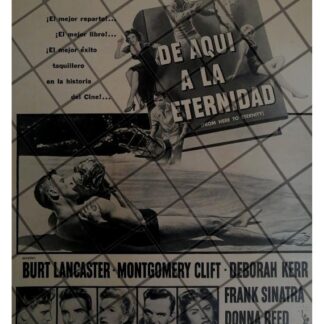 AFICHE DE CINE VINTAGE PELICULA. DE AQUI A LA ETERNIDAD 1953