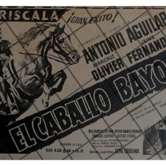 PUBLICIDAD RETRO PELICULA. EL CABALLO BAYO 1969