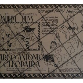 AFICHE RETRO PELICULA MARCO ANTONIO Y CLEOPATRA 1947 5