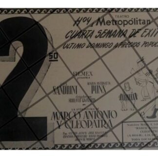 AFICHE RETRO PELICULA MARCO ANTONIO Y CLEOPATRA 1947 3