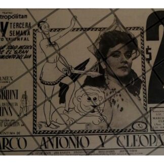 PUBLICIDAD RETRO PELICULA MARCO ANTONIO Y CLEOPATRA 1947