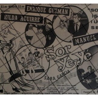 PUBLICIDAD RETRO PELICULA SOR YE YE, 1969 /2