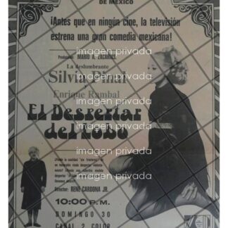 PUBLICIDAD RETRO PRE PELICULA, EL DESPERTAR DEL LOBO 1969