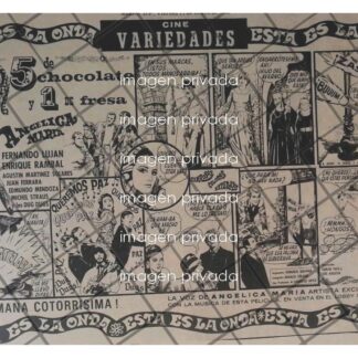 PUBLICIDAD RETRO PELICULA 5 DE CHOCOLATE Y 1 DE FRESA 69