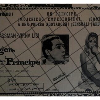 PUBLICIDAD RETRO PELICULA. UNA VIRGEN PARA EL PRINCIPE 1969