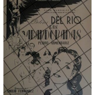 AFICHE RETRO PELICULA LAS ABANDONADAS, DOLORES DEL RIO 1944