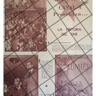 AFICHE RETRO TELEVISORA XEX Y XHTV CANAL 4 1952