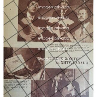 AFICHE RETRO TELEVISORA XHTV PROGRAMA RANCHO BONITO 53