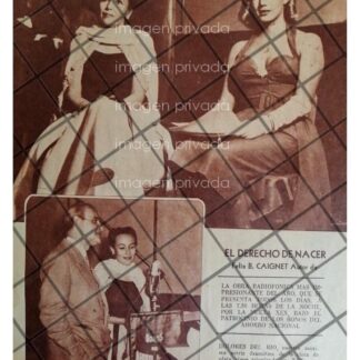 AFICHE RETRO DOLORES DEL RIO XEX RADIO EL DERECHO DE NACER