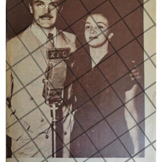 AFICHE RETRO RAFAEL VALEDON. XEQ RADIO. LA CADENA AZUL