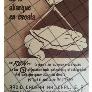 PUBLICIDAD RETRO RADIO CADENA NACIONAL 1952 6