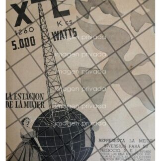 PUBLICIDAD RETRO RADIO DIFUSORA XEL 1952 SUS INICIOS