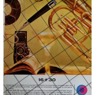 AFICHE RETRO EMISORA DE RADIO NUCLEO RADIO MIL 1966