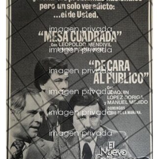 AFICHE RETRO TELEVISORA IMEVISION. JOAQUIN LOPEZ DORIGA 1979