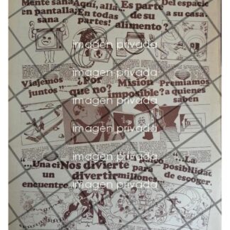 RARISIMO AFICHE RETRO TELEVISA 1973 EDICION CAOTICA