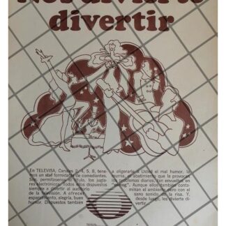 PUBLICIDAD ANTIGUA TELEVISORA. TELEVISA 1973 /30