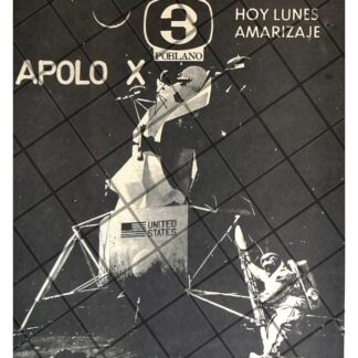 AFICHE RETRO TELEVISA. PROGRAMA APOLO X 1969