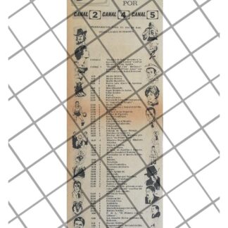 PUBLICIDAD RETRO TELESISTEMA MEXICANO 1969 MENU 10