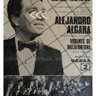 AFICHE RETRO TELEVISA. PROGRAMA CASINO DE LA ALEGRIA 69