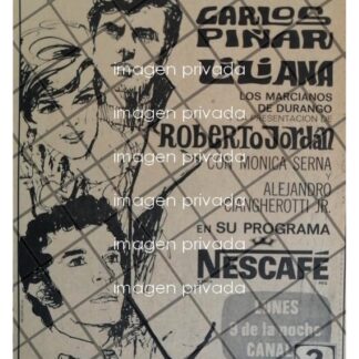 PUBLICIDAD RETRO TELEVISA. PROGRAMA NESCAFE 1969