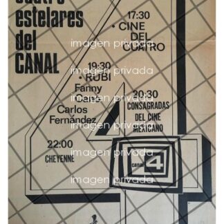 PUBLICIDAD RETRO TELESISTEMA MEXICANO CANAL 4 1969