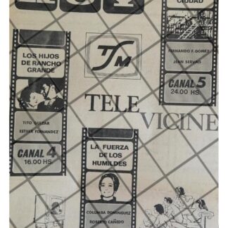 PUBLICIDAD RETRO TELESISTEMA MEXICANO 1969 TELEVICINE