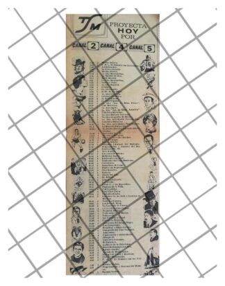 PUBLICIDAD RETRO TELESISTEMA MEXICANO 1969 MENU