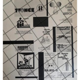 PUBLICIDAD RETRO TELEVISORA TV ONCE PROGRAMACION 1980