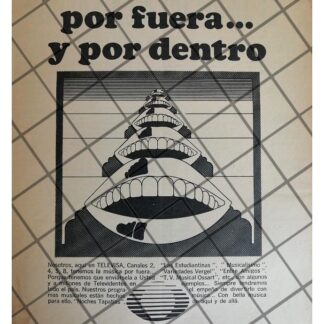 PUBLICIDAD RETRO TELEVISORA TELEVISA 1973 /17
