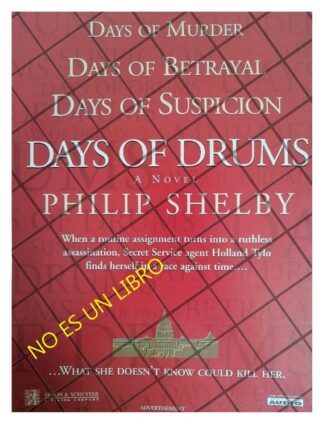 CARTEL RETRO. LANZAN LA NOVELA. DAYS OF DRUMS 1996