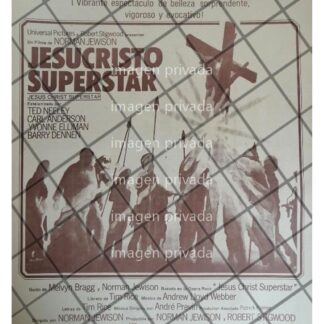 CARTEL RETRO. PELICULA JESUCRISTO SUPER ESTRELLA 1973