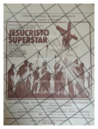 CARTEL RETRO. PELICULA JESUCRISTO SUPER ESTRELLA 1973