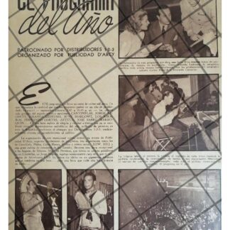 AFICHE RETRO PROGRAMA XEW JORGE NEGRETE Y CANTINFLAS