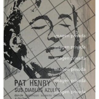 AFICHE RETRO PAT HENRY Y SUS DIABLOS AZULEZ, Hotel Aristos