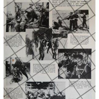 AFICHE RETRO FILMAN DOCUMENTAL EL MUNDO EN GUERRA 1942