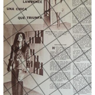 AFICHE ANTIGUO. INICIOS DE LA ACTRIZ LINDA LAWRENCE 70s