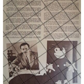 AFICHE ANTIGUO. WALT DISNEY, ES ESPAÑOL ? 1950s