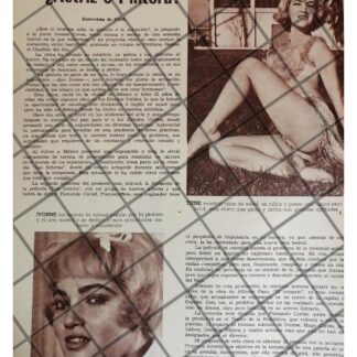 AFICHE ANTIGUO INICIOS DE LA ACTRIZ, YVONNE GOVEA 1971