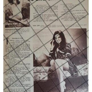 AFICHE ANTIGUO INICIOS DE LA ACTRIZ FLOR PROCUNA 1970s