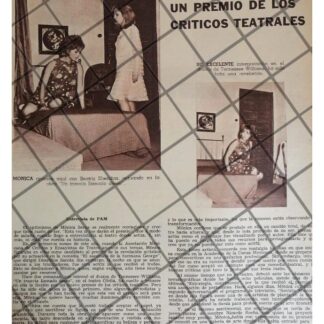 AFICHE ANTIGUO INICIOS DE LA ACTRIZ MONICA SERNA 1960s