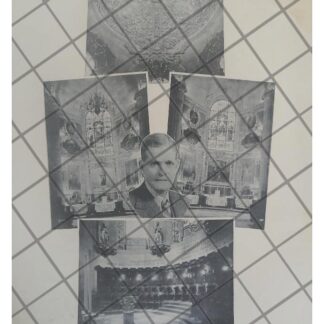 AFICHE ANTIGUO 1938 ABSIDE Y ALTARES BASILICA DE GUADALUPE